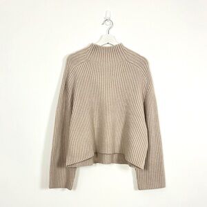 H&M Taupe Mock Neck Sweater